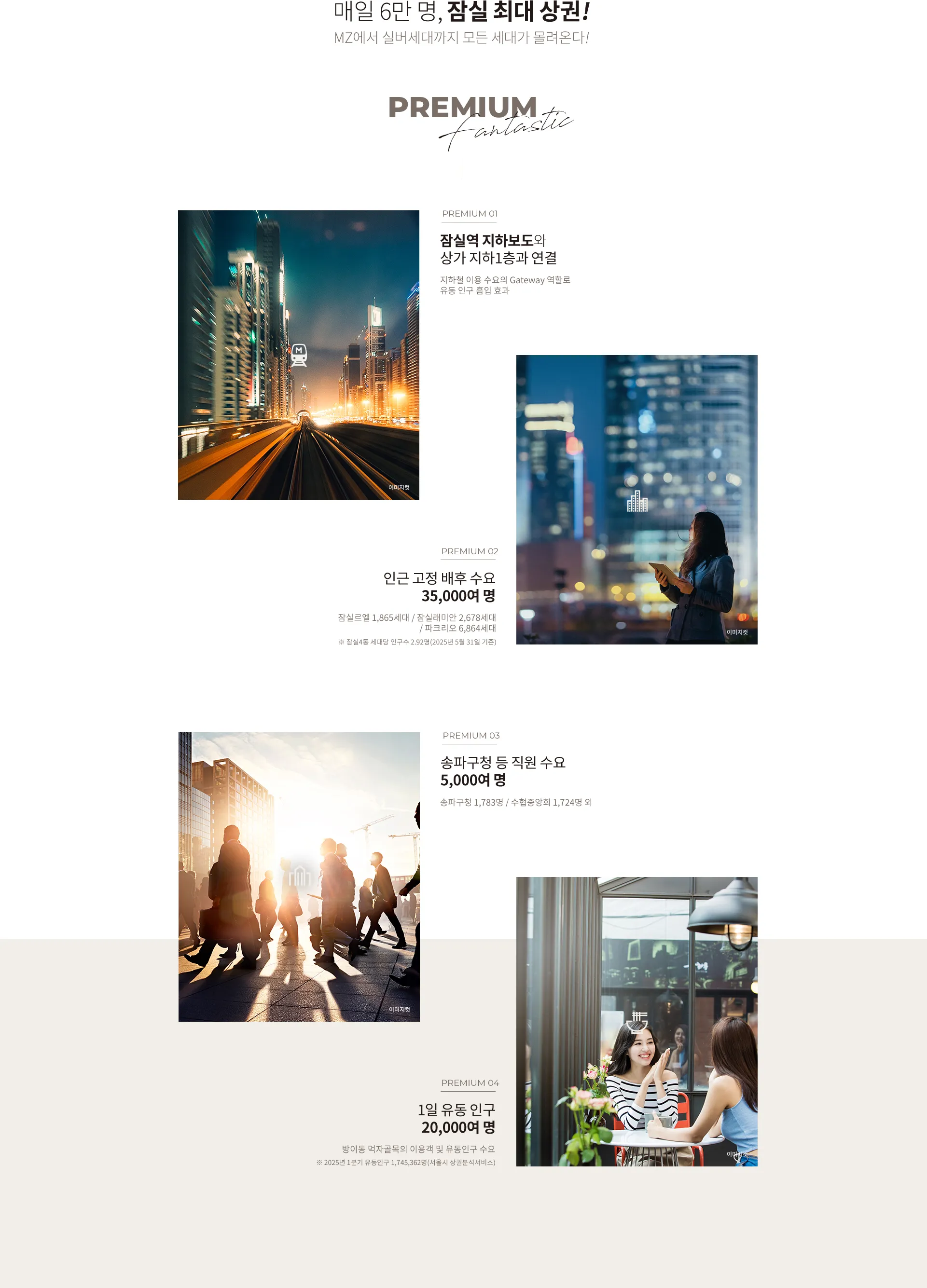 잠실 르엘 단지내 상가 최고의 프리미엄